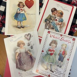 8 Vintage Style Valentine's Day Cards/postcards